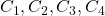 C_1,C_2,C_3,C_4